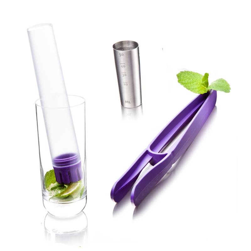 VacuVin Pilon et ustensiles à cocktail