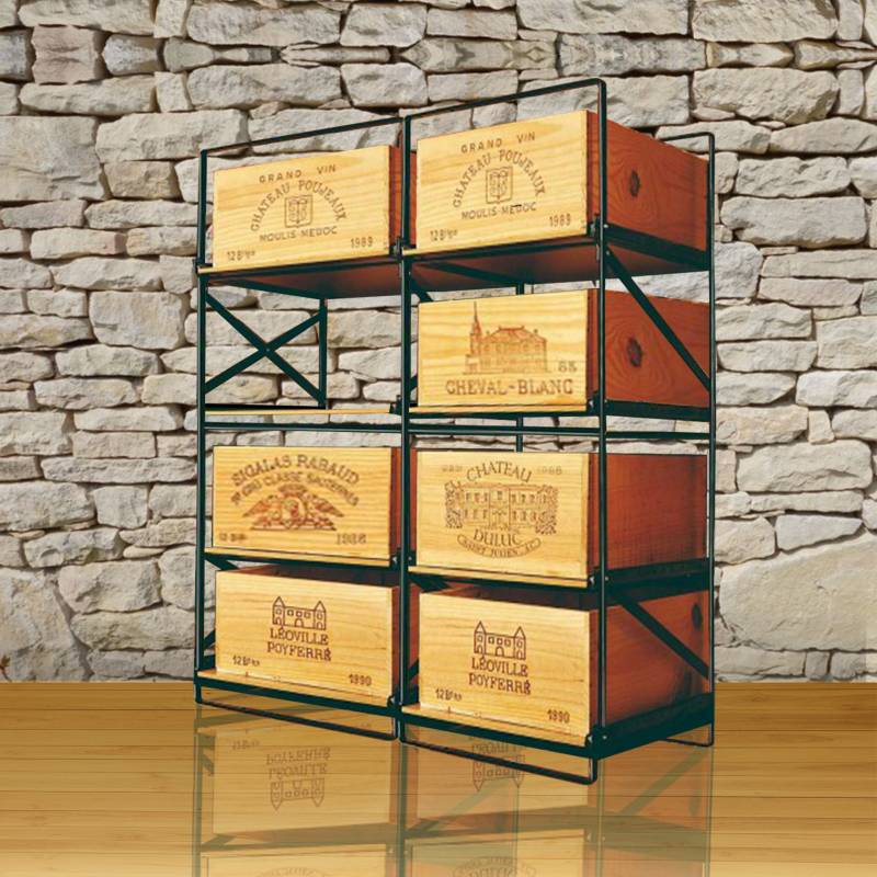 Modulorack Range caisses - 8 caisses - 96 bouteilles - 4 hauteurs de caisses