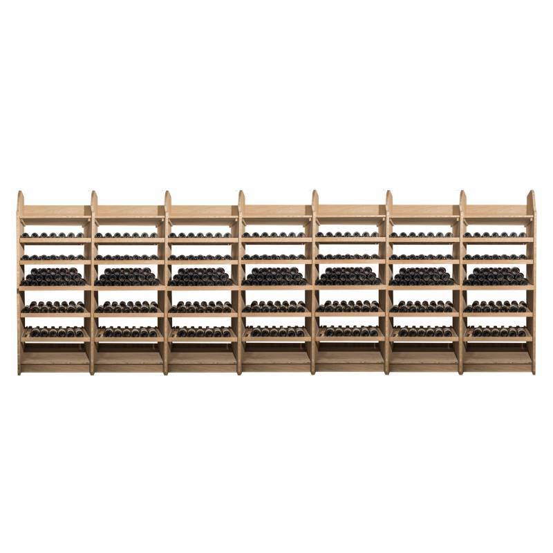  Casier à bouteilles en chêne massif - 2170 bouteilles - Module double profondeur