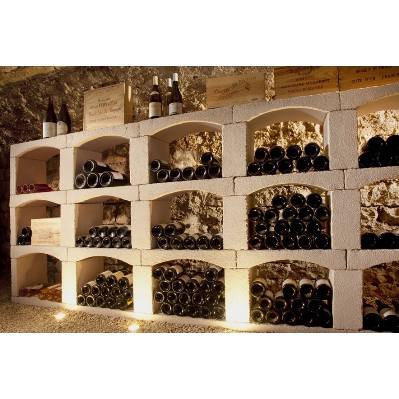 Inovo Vinho Casiers à bouteilles en pierre reconstituée - Module personnalisé (Sur Mesure) - composition "sur mesure"