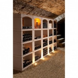 Inovo Vinho Casiers à bouteilles en pierre reconstituée - Module personnalisé (Sur Mesure) - composition "sur mesure" - Image 3