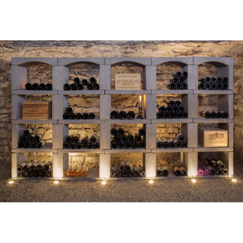 Inovo Vinho Casiers à bouteilles en pierre reconstituée - Module personnalisé (Sur Mesure) - composition "sur mesure"