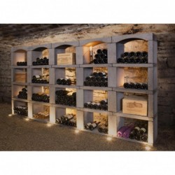 Inovo Vinho Casiers à bouteilles en pierre reconstituée - Module personnalisé (Sur Mesure) - composition "sur mesure" - Image 2