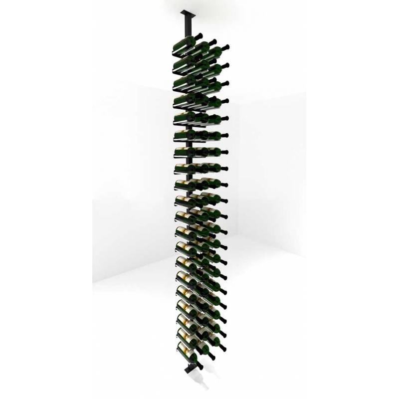 VintageView Kit de poteaux Vino Rails Simple Face - 60 bouteilles