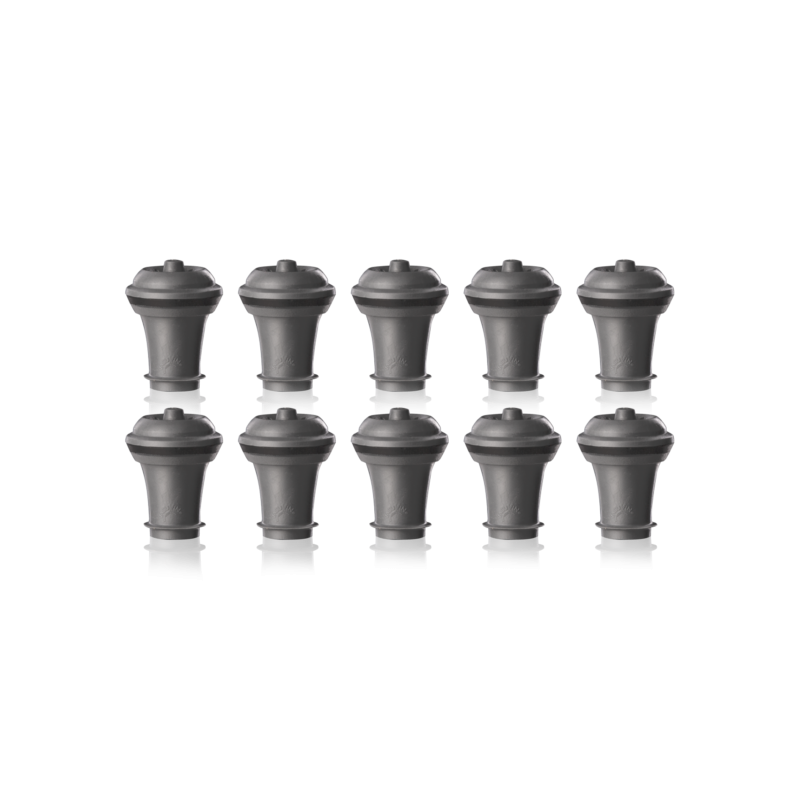 VacuVin Lot de 10 bouchons gris
