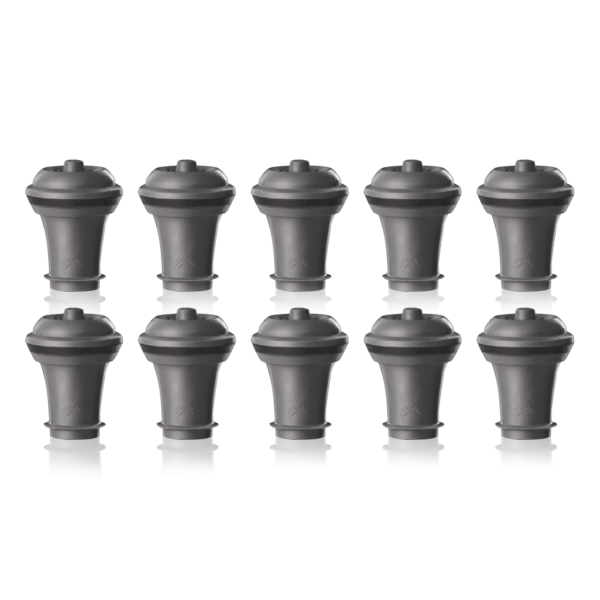 VacuVin Lot de 10 bouchons gris