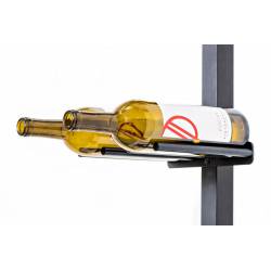 VintageView Vino Rails Support à vin en métal pour système de poteaux - Simple noir brillant - Image 2