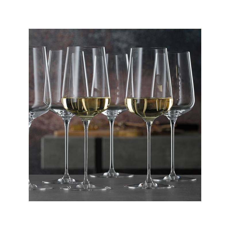 LEONARDO HOME Lot De 6 Verres à Vin Blanc CESTI 360 Ml - Design Méditerranéen Élégant Et Pratique