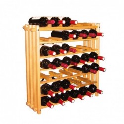 Modulocube Casiers de rangement de bouteilles de vin en hêtre massif - Image 2