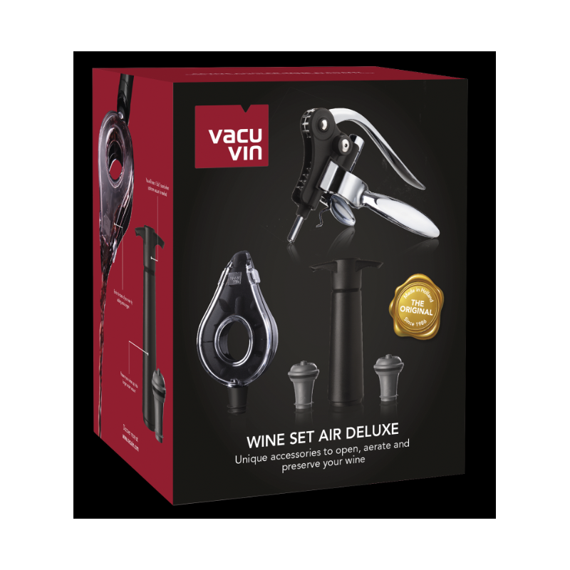 VacuVin Coffret cadeau Air Deluxe 5 pièces