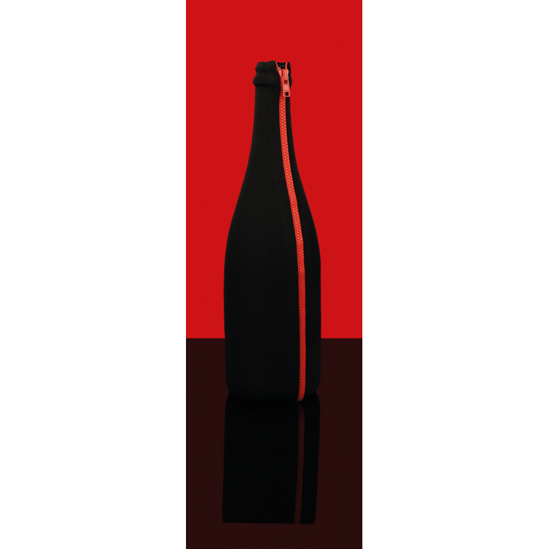Mana Chaussette de dégustation à l'aveugle 75 cl noire ZIP ANTI-UV rouge