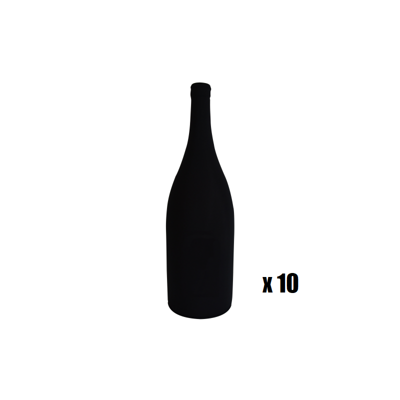 Mana Lot de 10 Chaussettes de dégustation à l'aveugle Magnum : Entièrement noire (neutre)