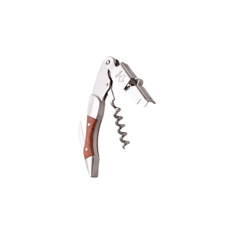 VacuVin Tire-bouchon Sommelier à 2 crans Push Bois