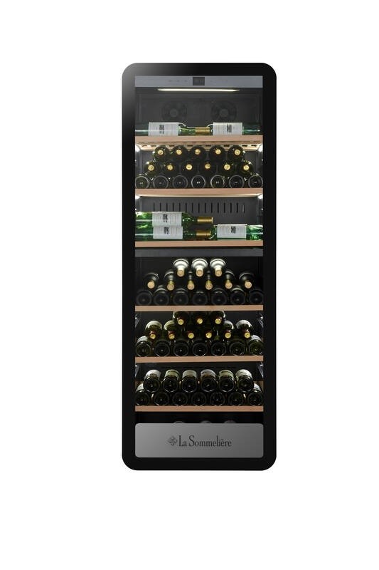 La Sommelière Cave de vieillissement double zone APOGEE250DZN 247 Bouteilles, porte vitrée