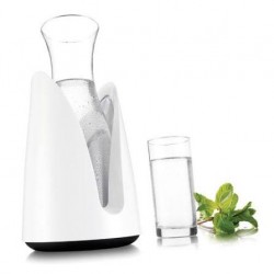Carafe en verre + support...