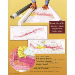 Pitiot Poupon Affiche des vignobles de Bourgogne: la Côte d'Or avec la Carte des Vins de la Côte de Beaune et de la Côte de Nuits n°18 - Image principale