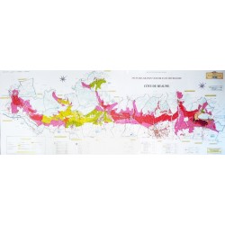 Pitiot Poupon Affiche des vignobles de Bourgogne: la Côte d'Or avec la Carte des Vins de la Côte de Beaune et de la Côte de Nuits n°18 - Image 2